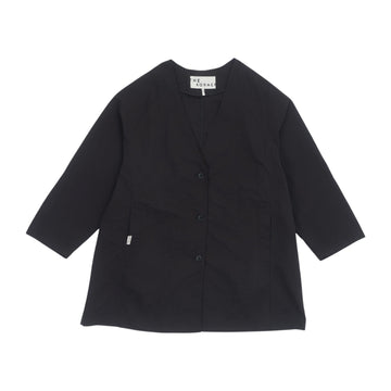 Collarless Overshirt - Black (BLK)