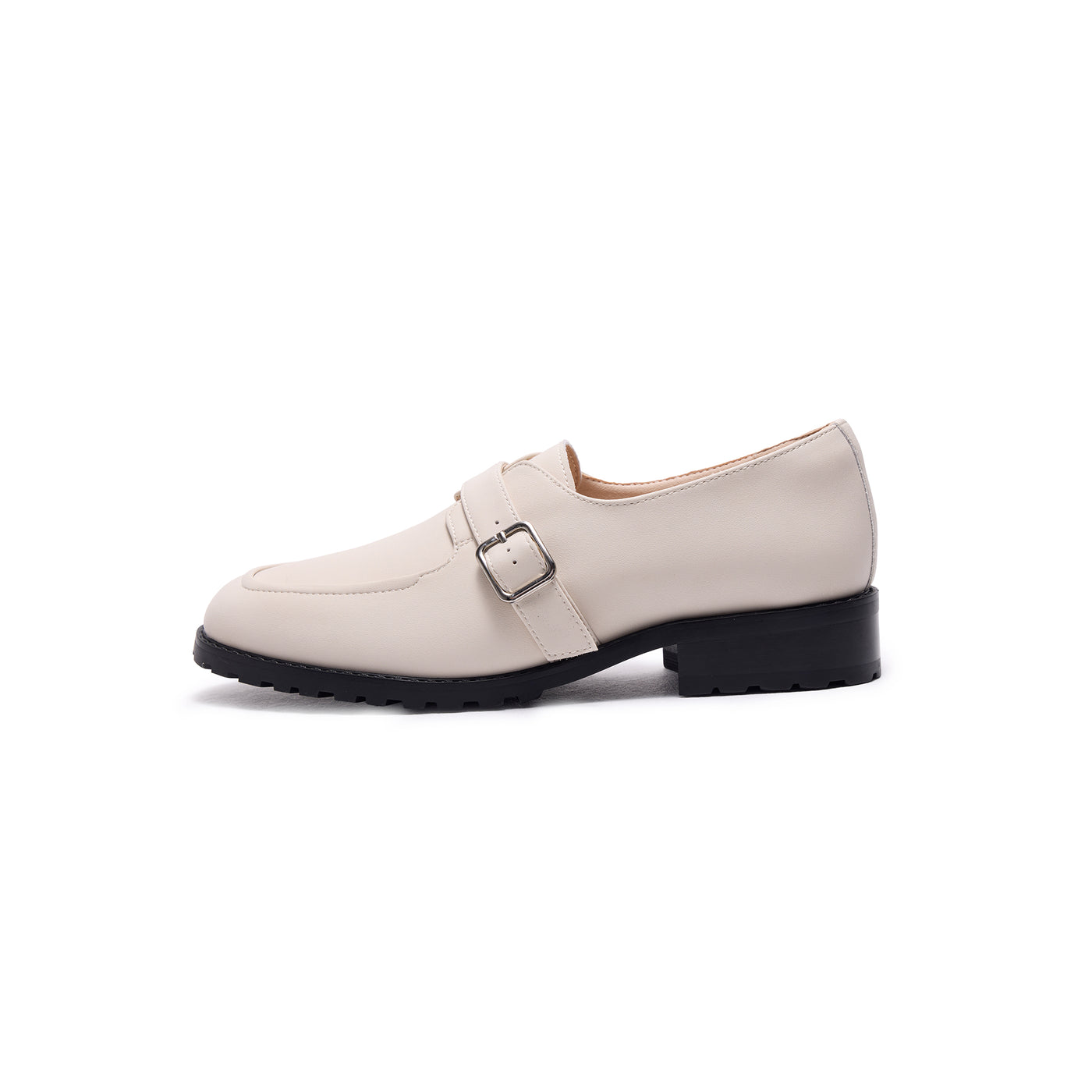 Kyle Buckle Loafers - Beige ( BEI )