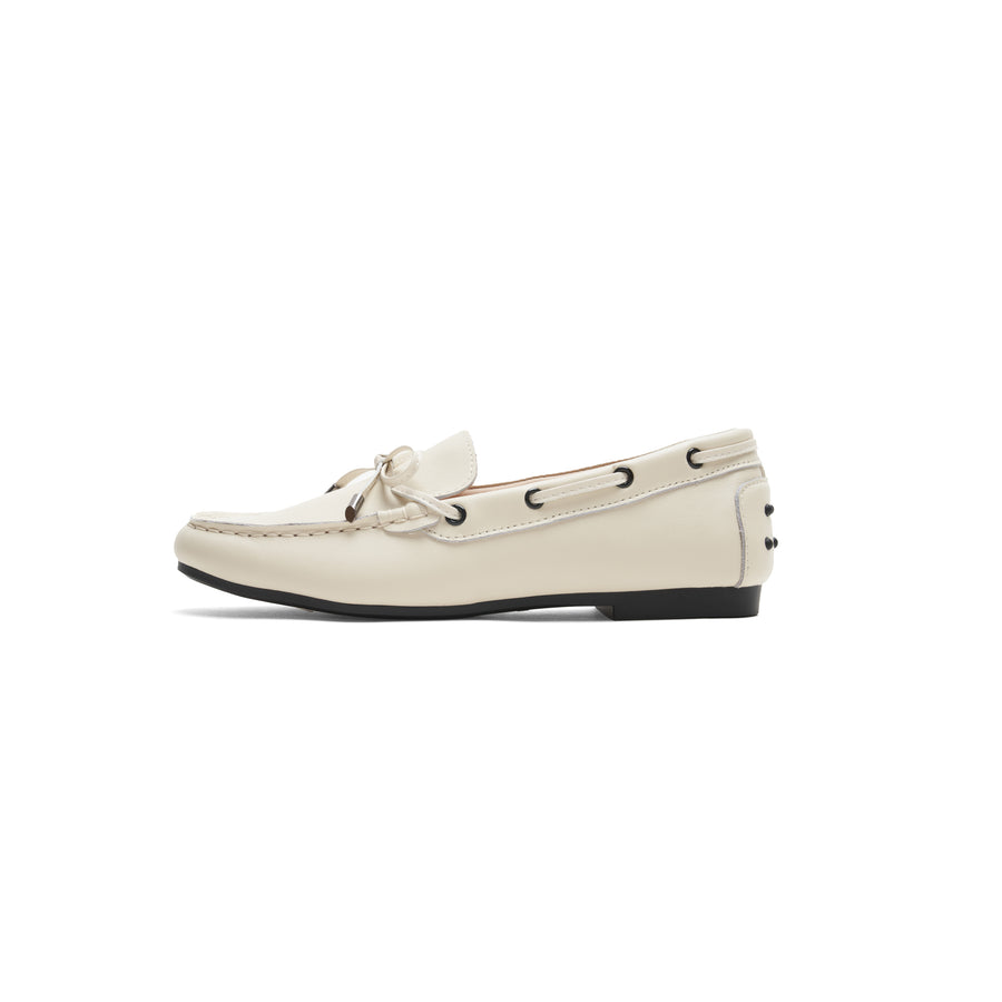 Kandi Leather Car Shoes - Beige (BEI)