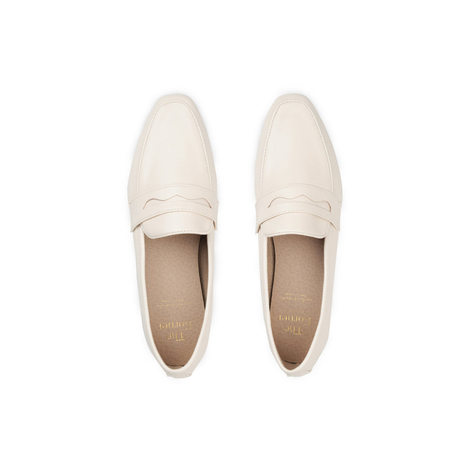 Kenni II Leather Loafers - Creamy White (BEI)